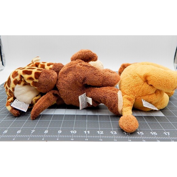 Ty Pluffies Tylux Giraffe Lion Monkey Beanbag Terry Plush Stuffed Animal Set/3 - Picture 14 of 14